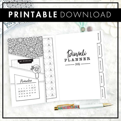 Diwali Planner & Memory Keeper - 2024 | Printable