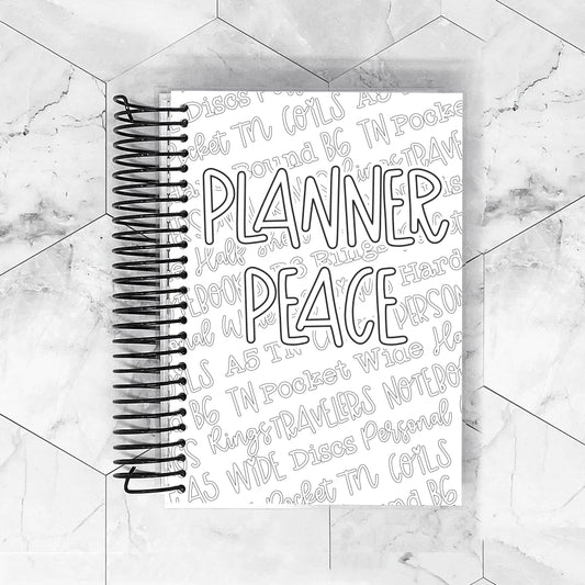 Planner Peace | Removable Planner Cover