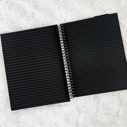 Lined Notebook | The Basics | Blackout | Printed