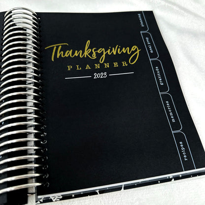 Thanksgiving Planner & Memory Keeper - 2023 | Blackout | Printed