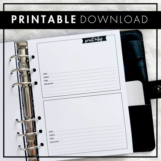 Conference Contact Keeper | CPC Official Merch | Printable