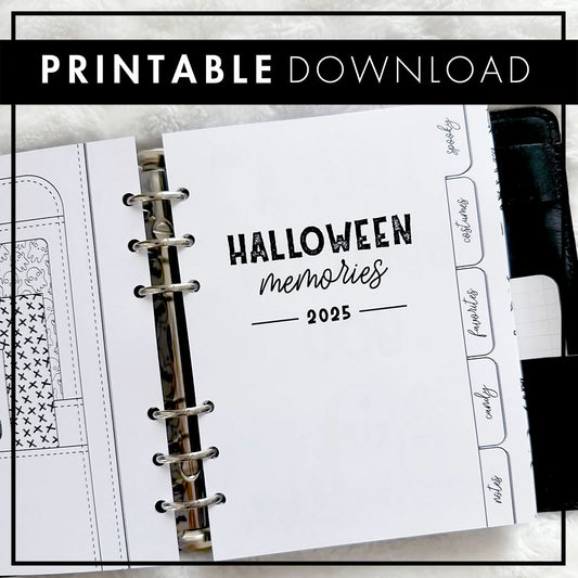 Halloween Planner & Memory Keeper - 2025 | Printable