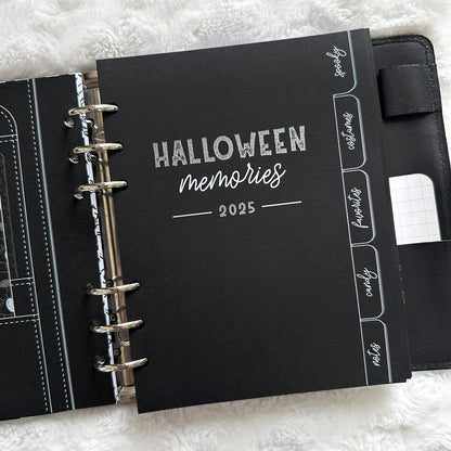 Halloween Planner & Memory Keeper - 2025 | Blackout | Printed
