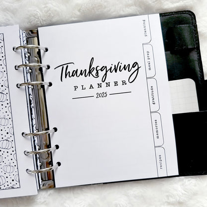 Thanksgiving Planner & Memory Keeper - 2025 | Printed