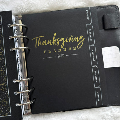 Thanksgiving Planner & Memory Keeper - 2025 | Blackout | Printed