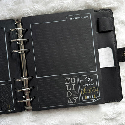 Christmas Countdown Journal - 2025 | Blackout | Printed