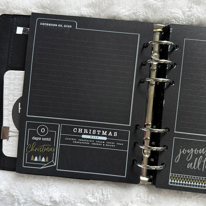 Christmas Countdown Journal - 2025 | Blackout | Printed
