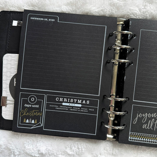 Christmas Countdown Journal - 2025 | Blackout | Printed