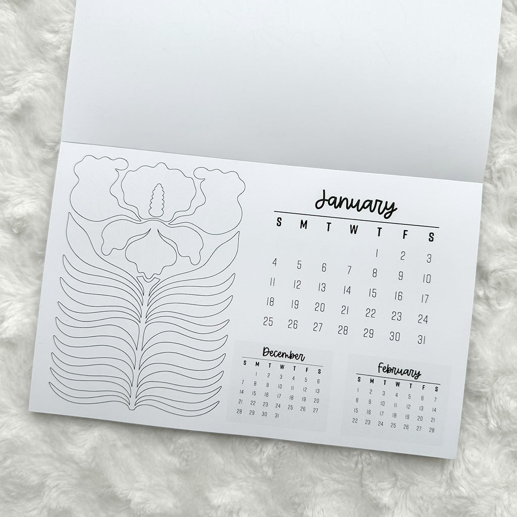 2026 Calendar - Colorable | Notepad | Printed