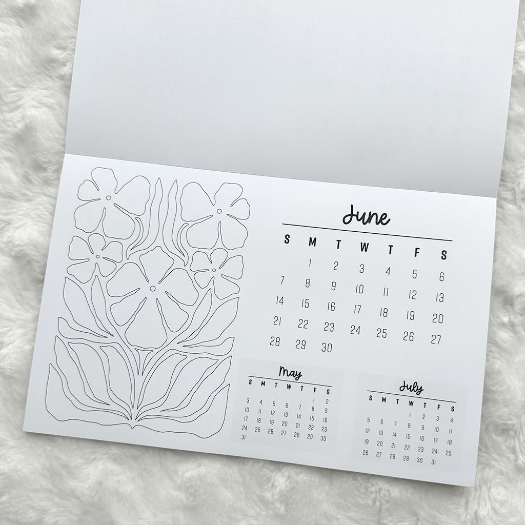 2026 Calendar - Colorable | Notepad | Printed