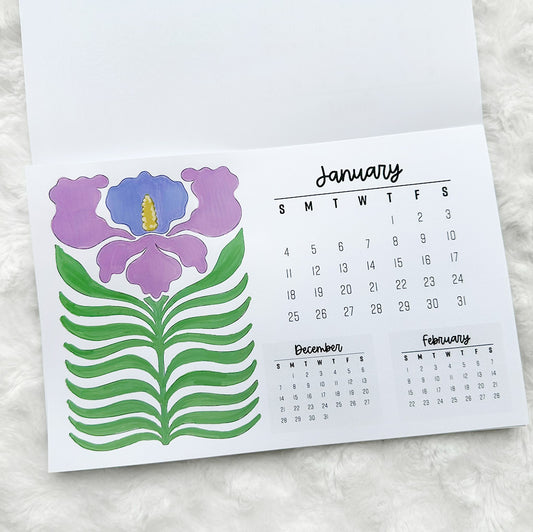 2026 Calendar - Colorable | Notepad | Printed