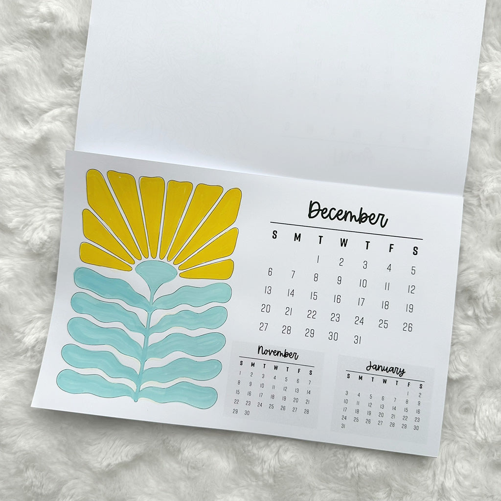2026 Calendar - Colorable | Notepad | Printed