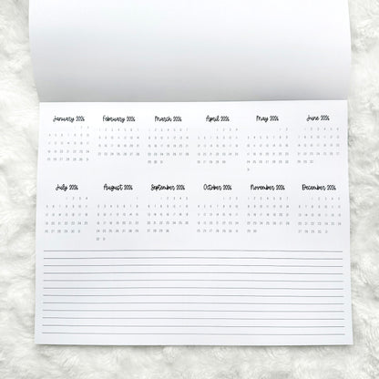 2026 Calendar - Graph Style | Notepad | Printed