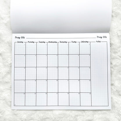 2026 Calendar - Graph Style | Notepad | Printed