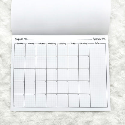 2026 Calendar - Graph Style | Notepad | Printed