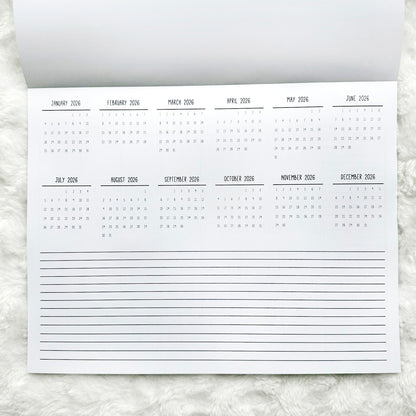 2026 Calendar - Doodle Style | Notepad | Printed