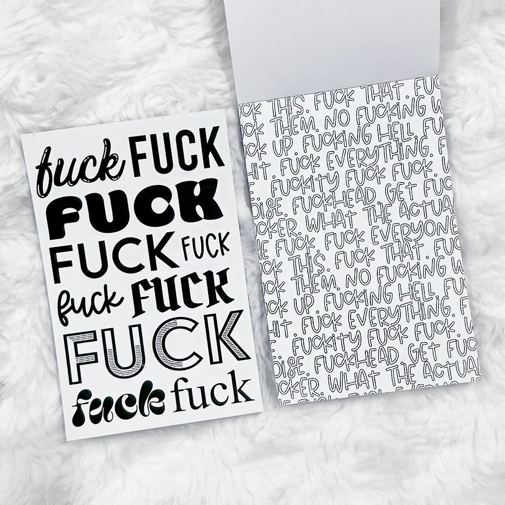 Junkpad - Sweary Edition | Tearaway Notepad | Printed