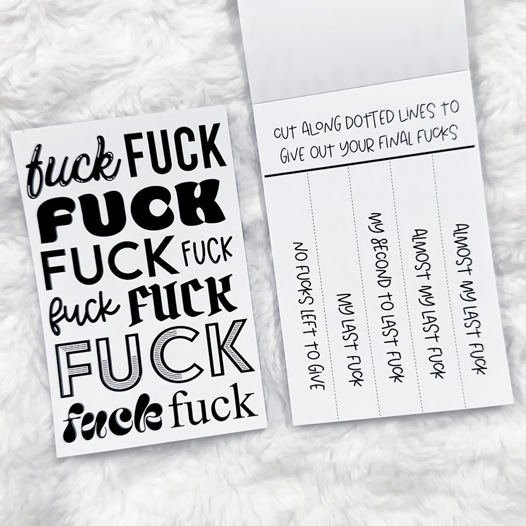 Junkpad - Sweary Edition | Tearaway Notepad | Printed