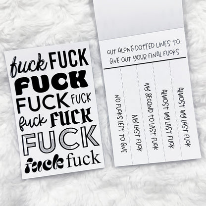 Junkpad - Sweary Edition | Tearaway Notepad | Printed