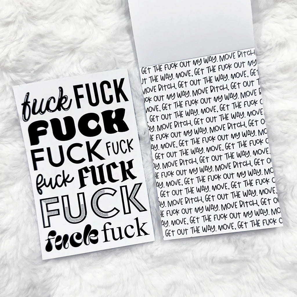 Junkpad - Sweary Edition | Tearaway Notepad | Printed