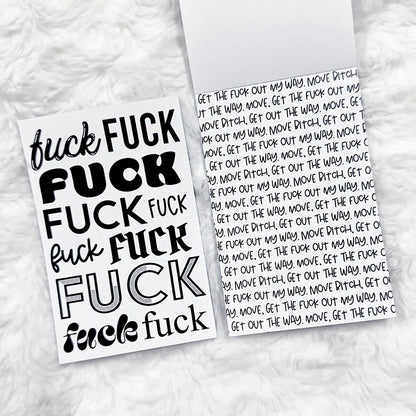 Junkpad - Sweary Edition | Tearaway Notepad | Printed