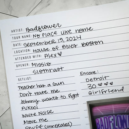 Concert Memory Keeper | Printed