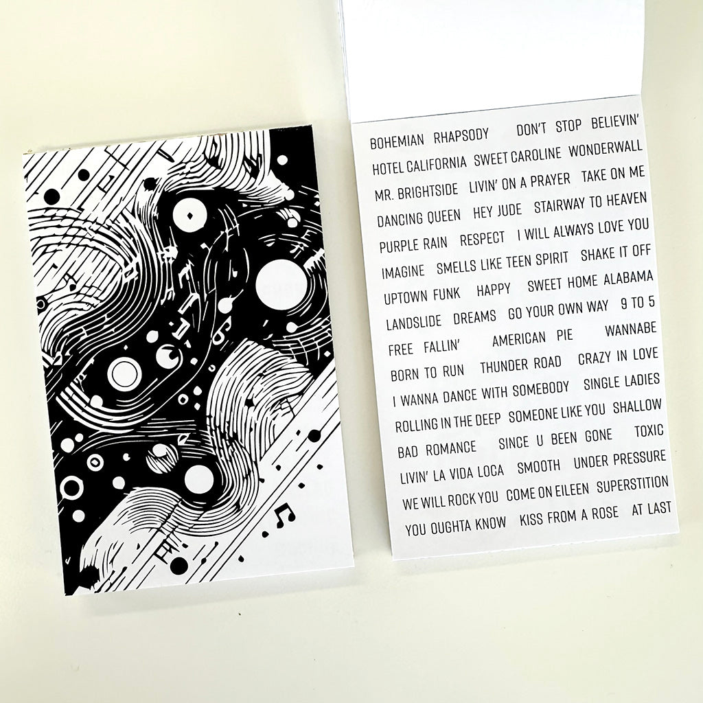Junkpad - Music Lover | Tearaway Notepad | Printed