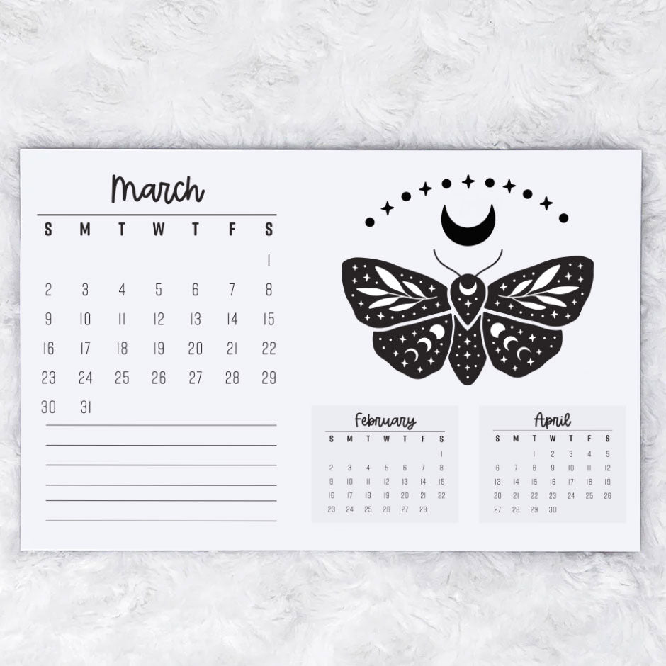 2025 Celestial Monthly - Horizontal | Notepad | Printed