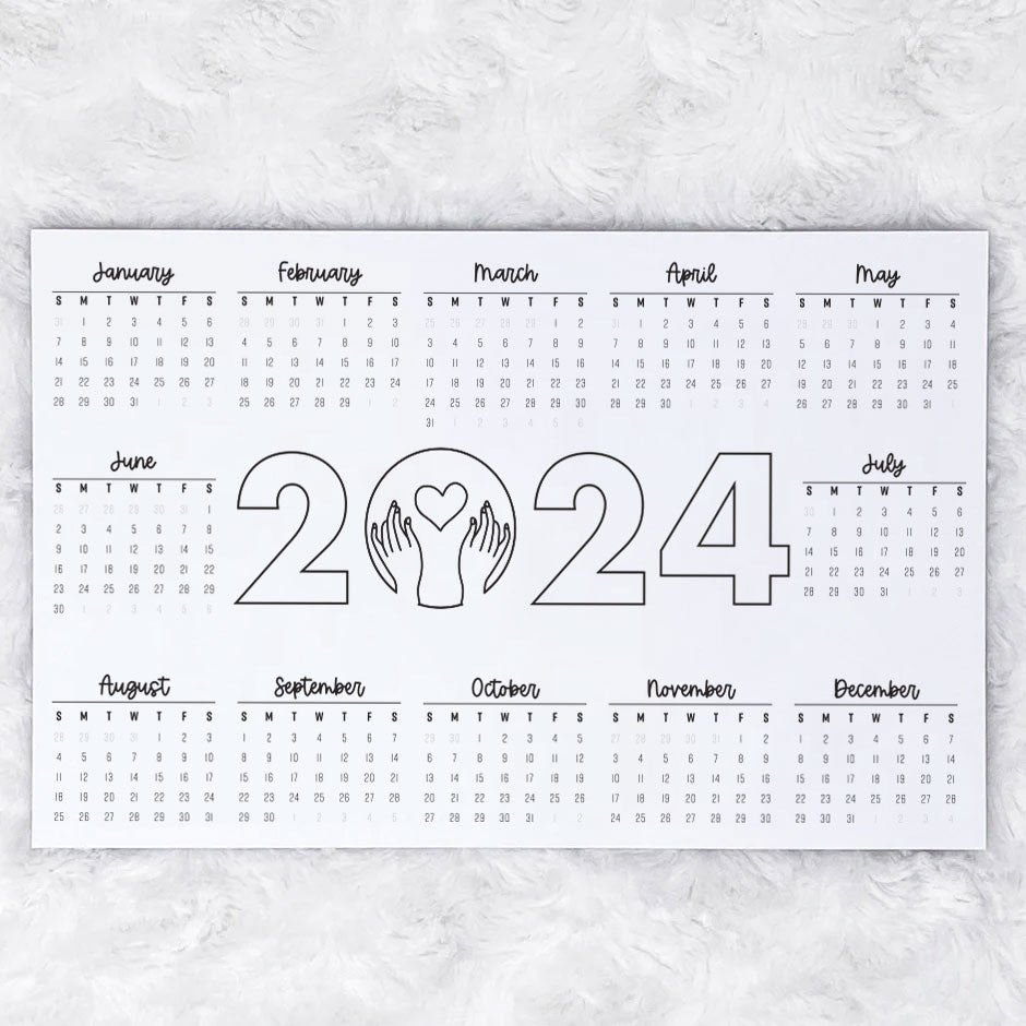 2024 In Your Hands Monthly - Horizontal | Notepad | Printed