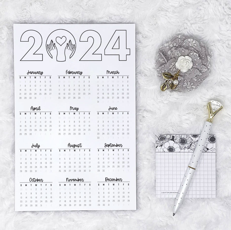 2024 In Your Hands Monthly - Vertical | Notepad | Printed