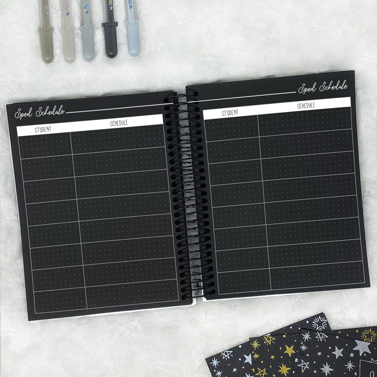 Teacher Planner Horizontal - Undated | Blackout