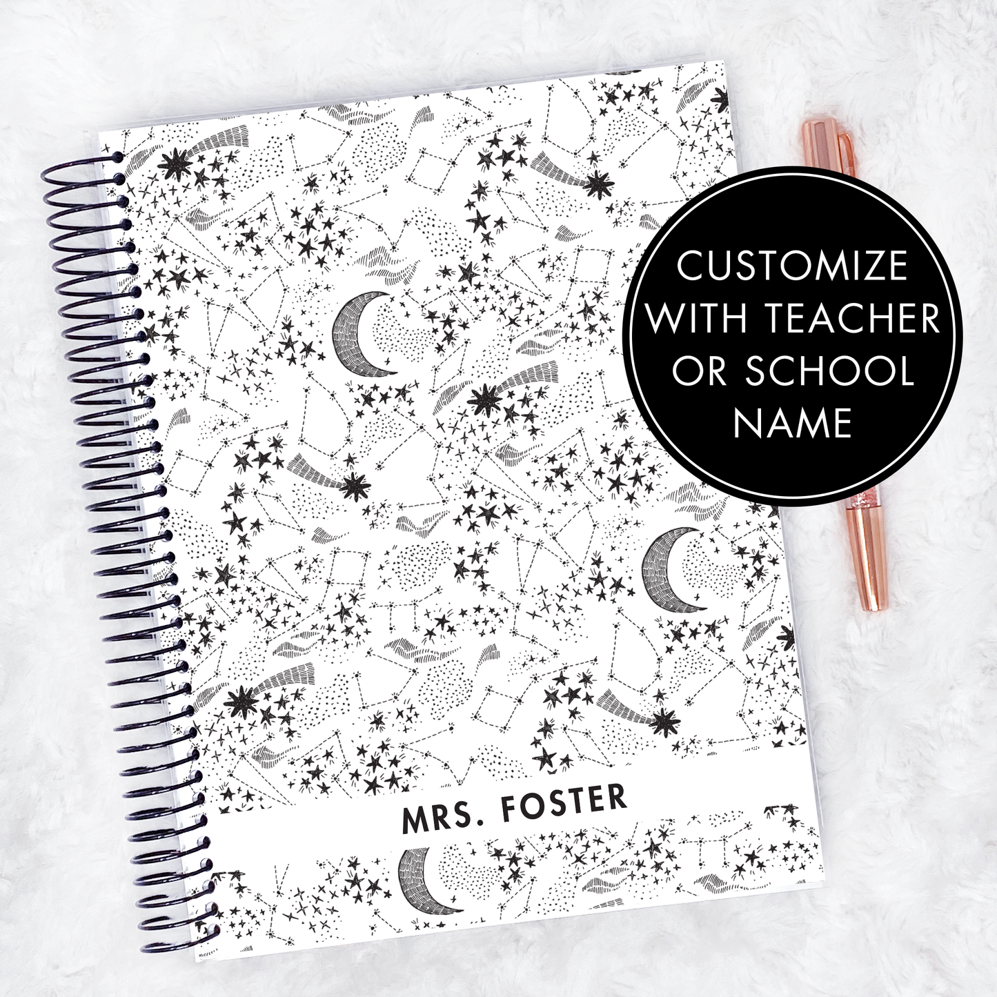 Teacher Planner Horizontal - Undated | Blackout