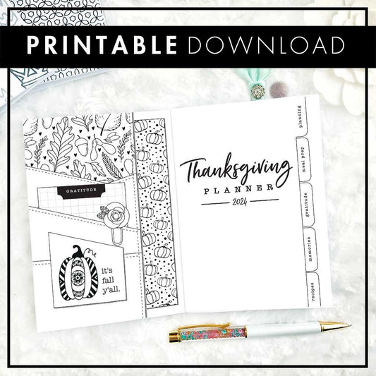 Thanksgiving Planner & Memory Keeper - 2024 | Printable