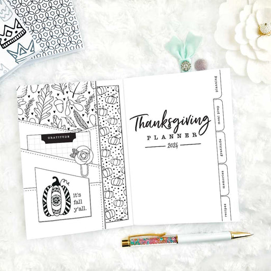 Thanksgiving Planner & Memory Keeper - 2024 | Printed