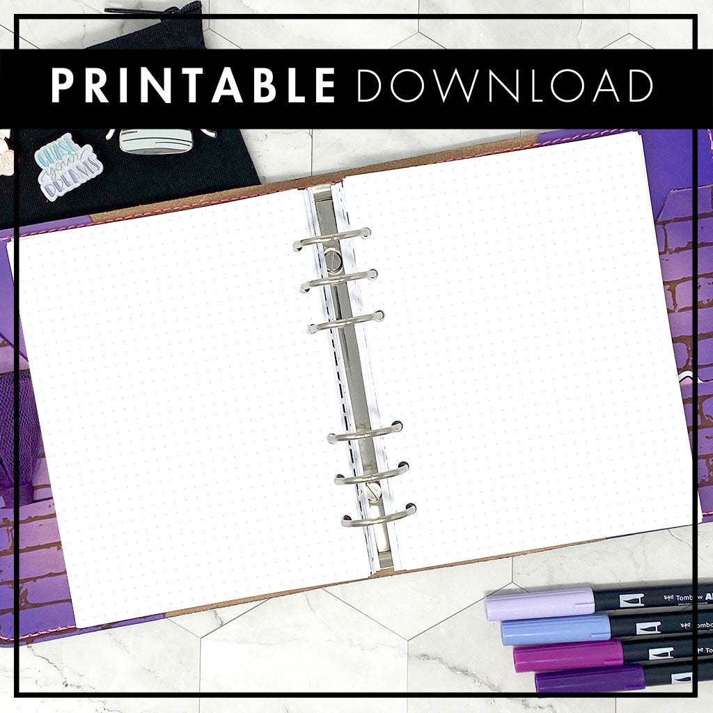 Dot Grid Insert | Go Wild 2025 Official Merchandise | Printable