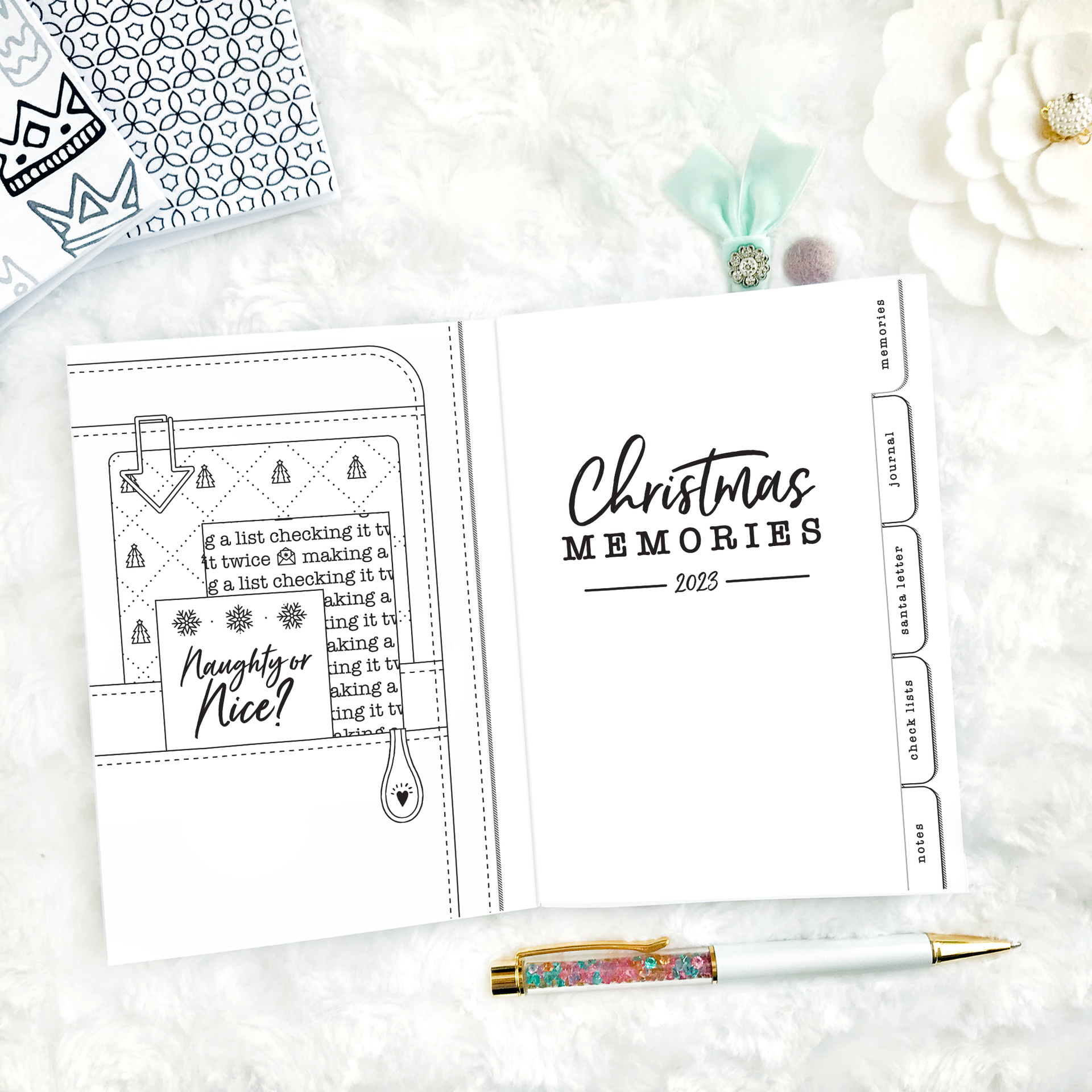 Christmas Memory Book: Journal to keep all your memories through