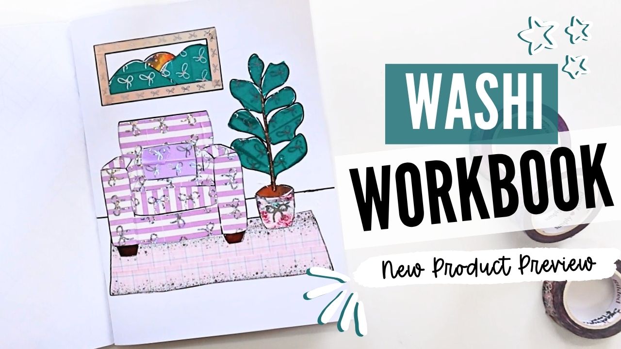 Load video: Flip through of the LPA x JoJo&#39;s Pretty Paper Shop - Washi Workbook: Crafty Interiors