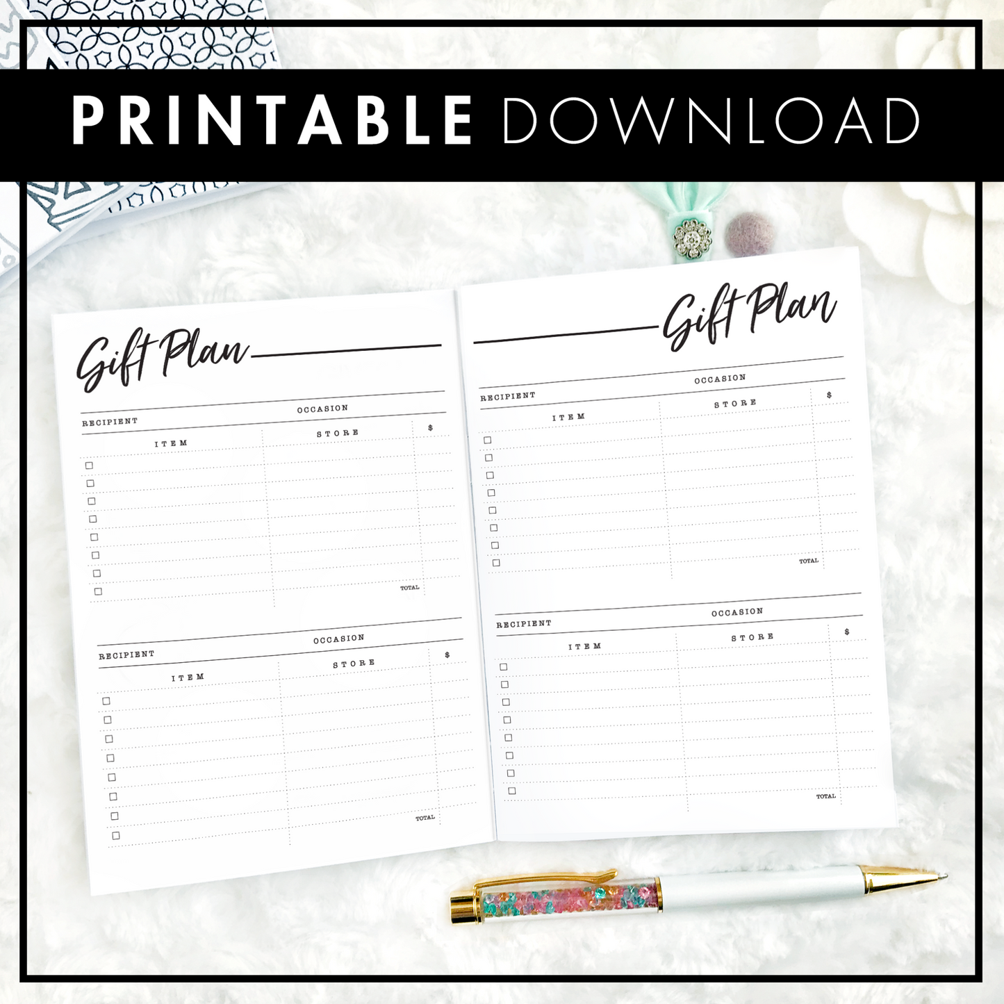 Gift Tracker | Printable