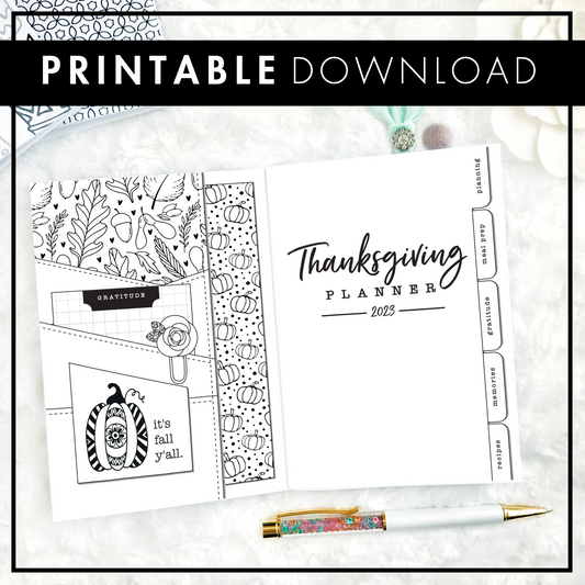 Thanksgiving Planner & Memory Keeper - 2023 | Printable