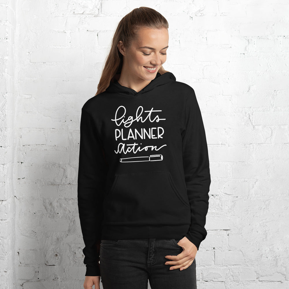 Lights Planner Action Hoodie