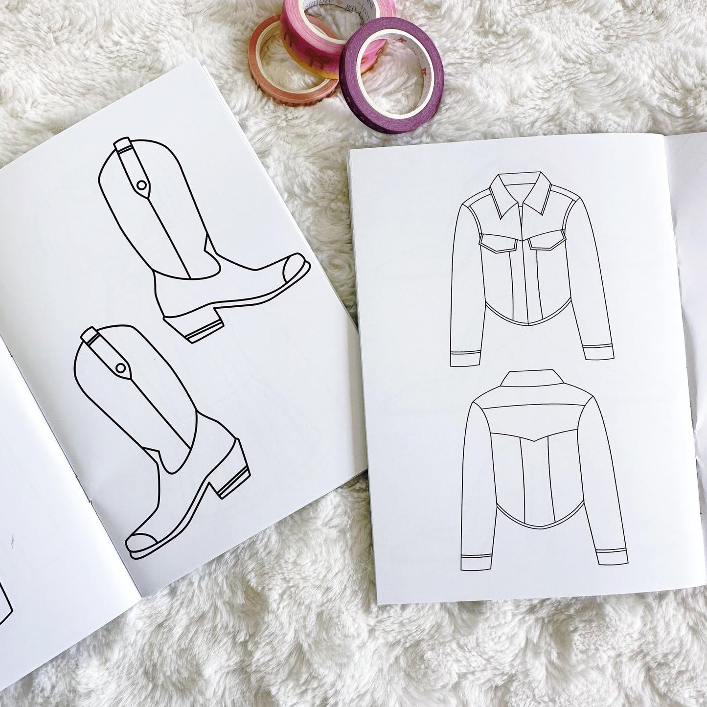 Washi Workbook - Outfits | Printed