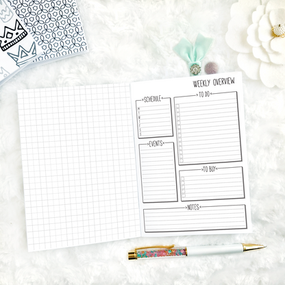 Undated Weekly Overview | Doodle Style | Printable