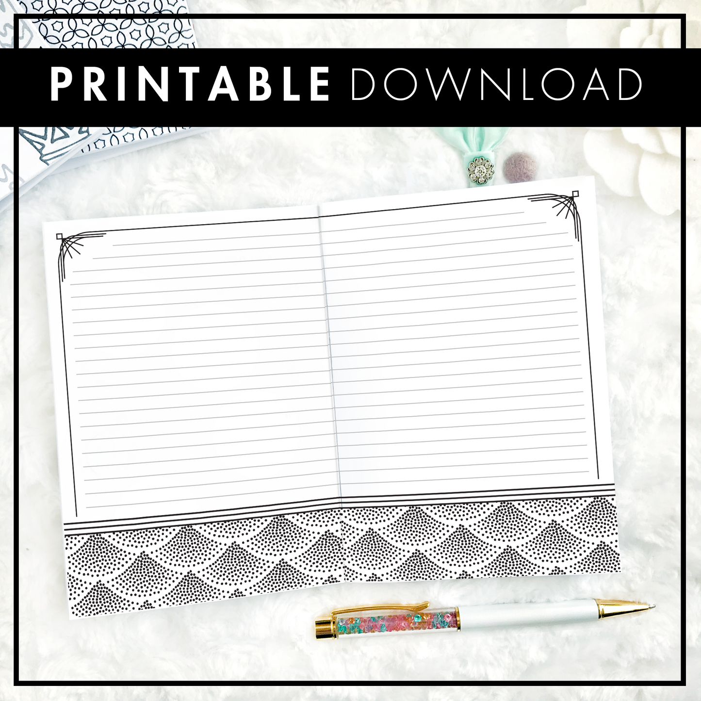 Art Deco Notes | Printable