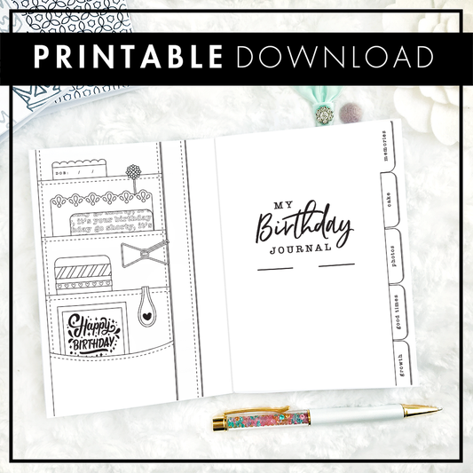 Birthday Memory Keeper & Journal | Printable