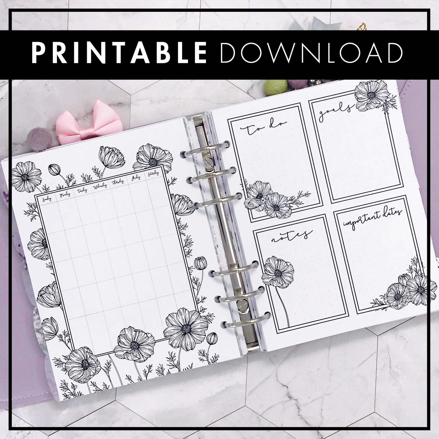 Themed Monthly All Inclusive - Botanical Series | Printable