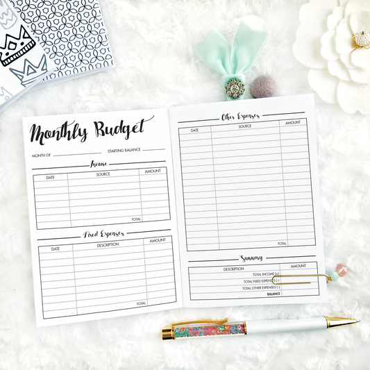 Agenda 52 Planner Budget Inserts| Weekly Budget| Monthly Budget| Spending  Tracker| Budget Planner| Budget Tracker| Planner Insert