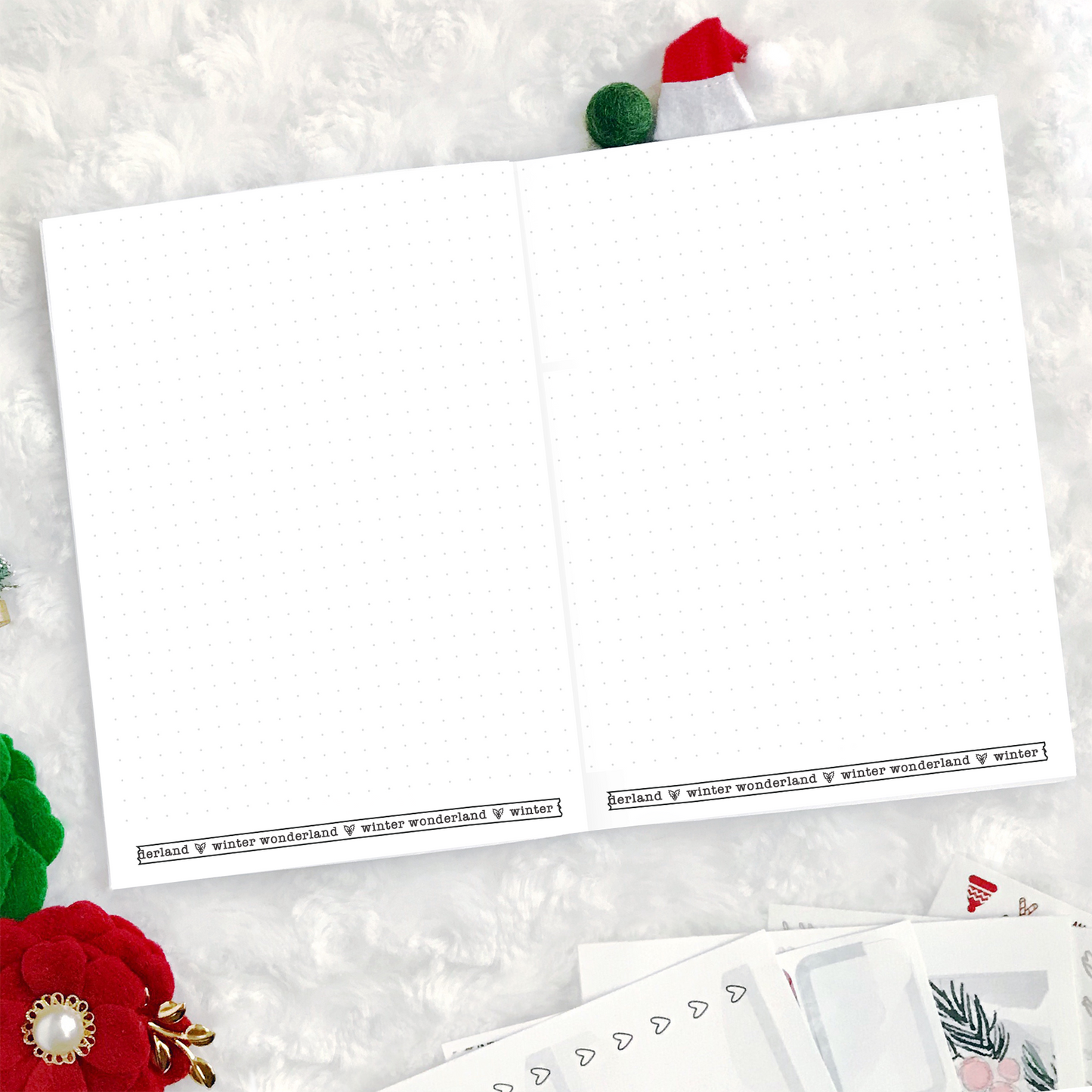 Christmas Dot Grid Pages | Printed