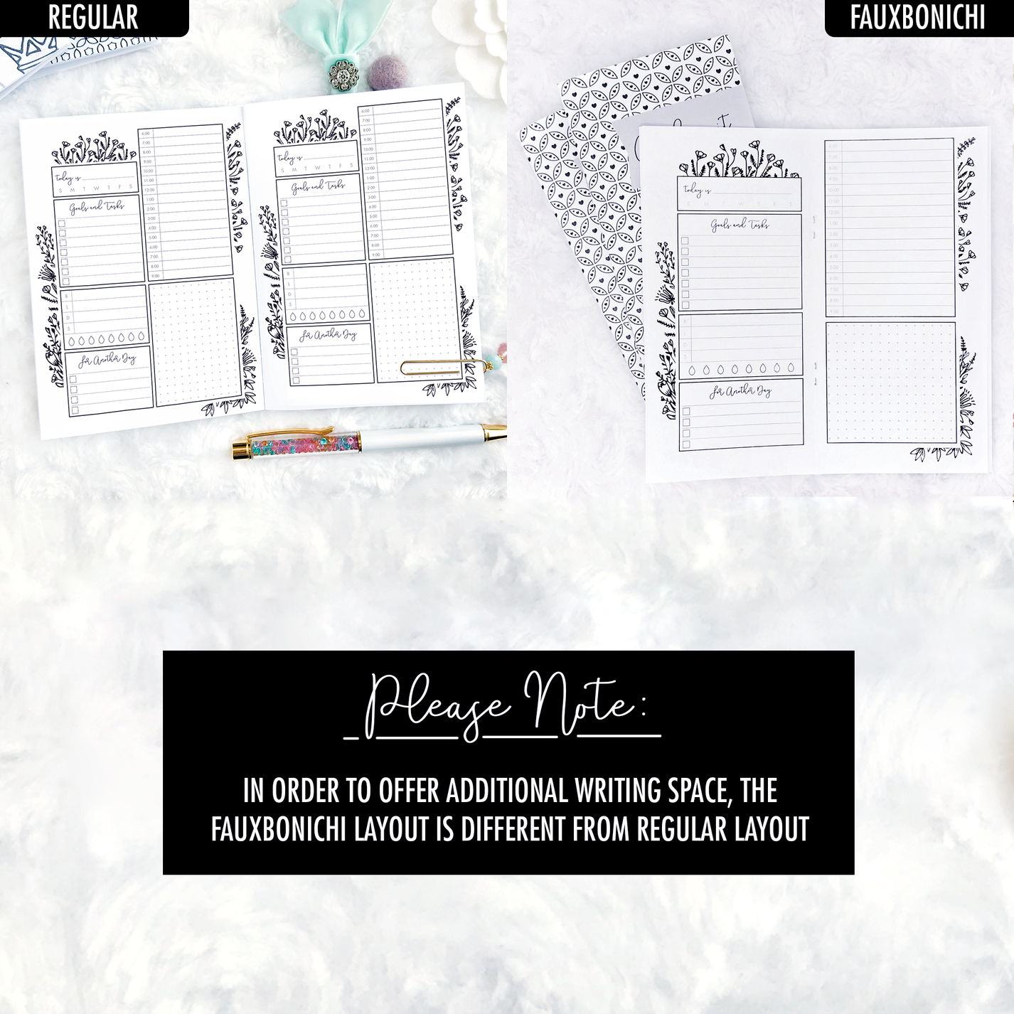 Lights Planner Action Planner Inserts Crushing It Daily Printed