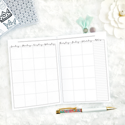 Lights Planner Action Planner Inserts | Daily Socialite | Printed