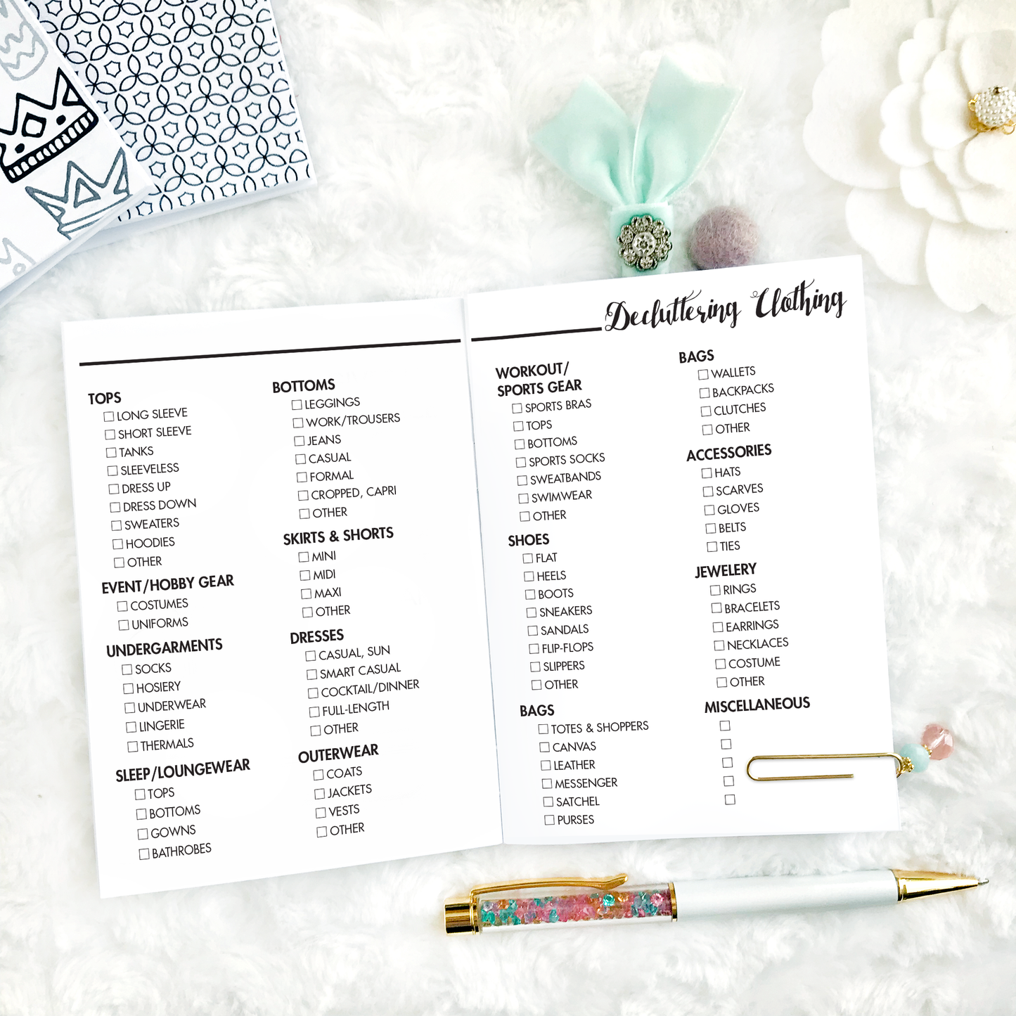 Decluttering Planner | Printed